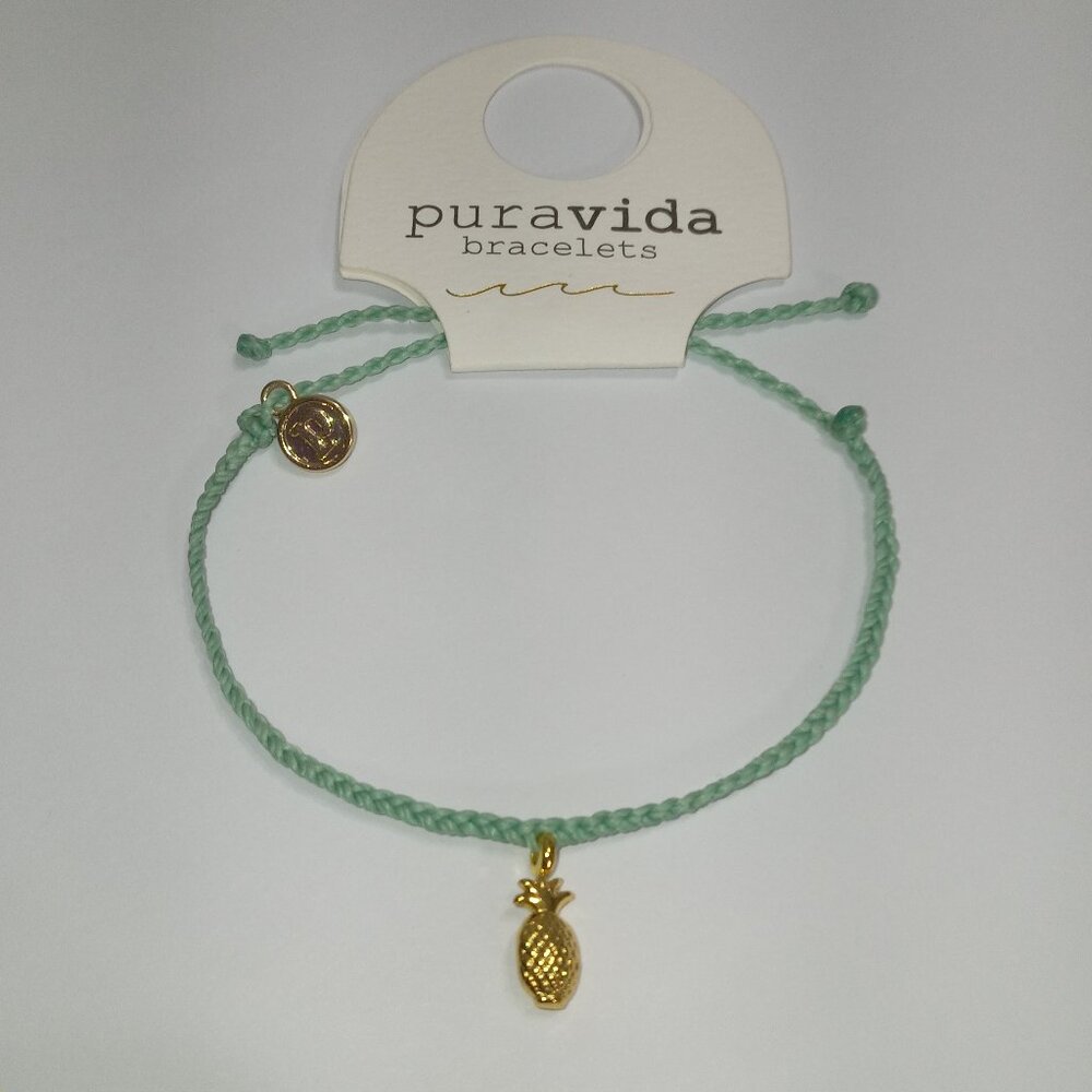 PURA VIDA Gold Bitty Pineapple Bracelet